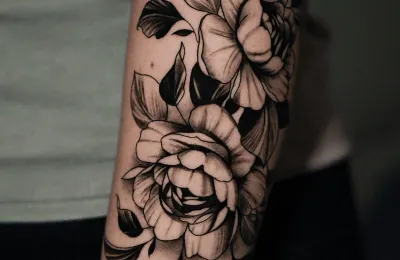 Tatuaje recién hecho con cuidados de curación por Clayton Goethe