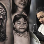 Tatuajes en Brazo hechos por Tatuador en Barranquilla Goethe Ink